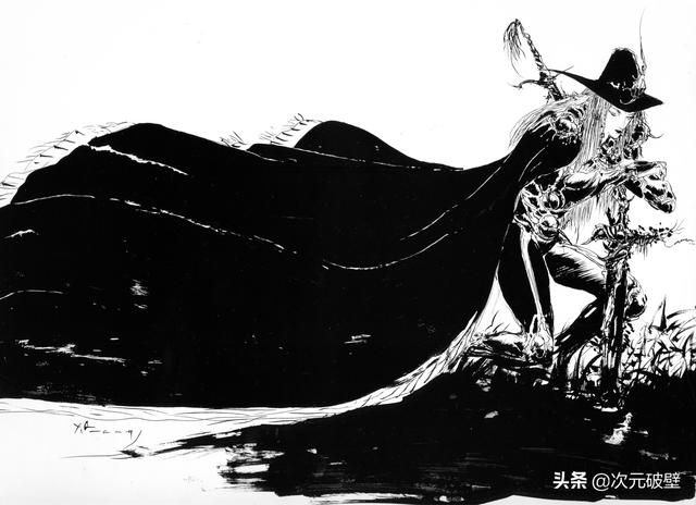 吸血鬼猎人d丨天野喜孝的绝美插画 唯美浪漫 今日焦点